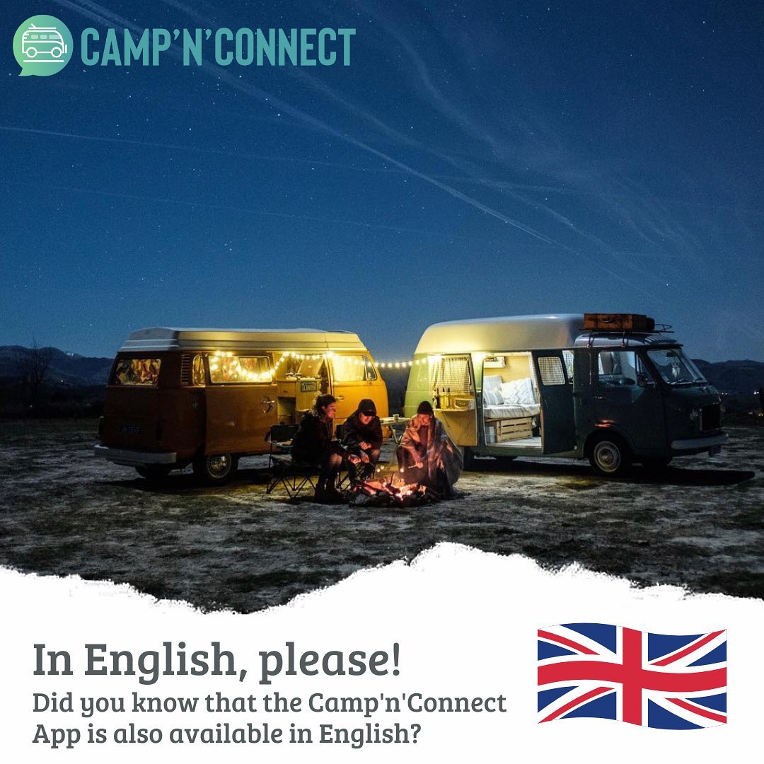 Ahoy to our English-speaking fellows!
Did you know that the Camp'n'Connect app is also available in English? 🇬🇧😃 As soon as a language other than "German" is set on your smartphone, the app will be displayed in English. Thus, it can be used by campers and individual travelers around the world to find like-minded people nearby! 🤩

📸 Credit: Big thanks to @flovanlife for this beautiful photo!

#camping #vanlife #vanlifeeurope #vanlifecommunity #vanlifemovement #vanlifediaries #tent #minicamper #overlander #traveler #camperfriends #camper #campervan #campnconnect