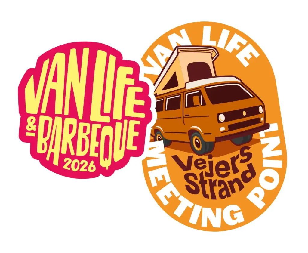 Sticker Logo vom Vanlife BBQ am Vejers Strand